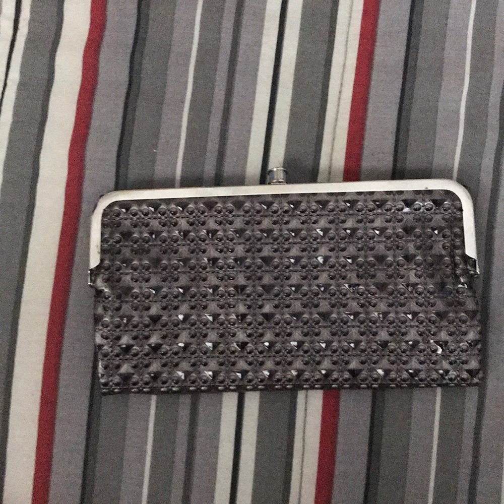 Faux Leather grey wallet